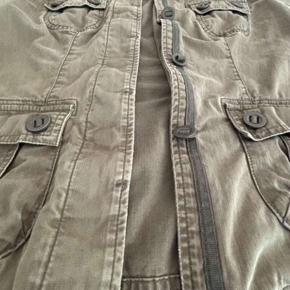 Eddie Bauer 2007 women's green army style cargo jacket size XS - Picture 10 of 15